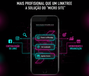Mais profissional que um Linktree, mais barato que um site.